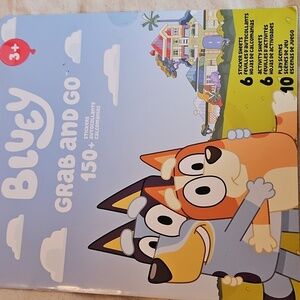 Bluey Grab and Go Activity Set, Stickers, Games, NWOT